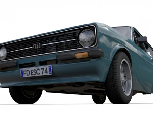 Escort Mk2 Station Wagon 1974 3D Model