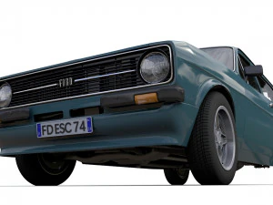 Escort Mk2 Station Wagon 1974 3D Model