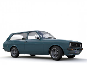 Escort Mk2 Station Wagon 1974 3D Model