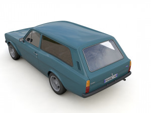 Escort Mk2 Station Wagon 1974 3D Model