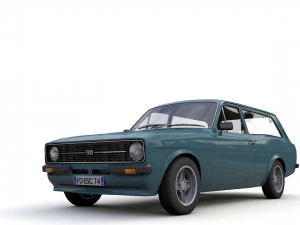 Escort Mk2 Station Wagon 1974 3D Model