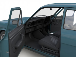 Escort Mk2 Station Wagon 1974 3D Model