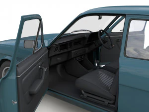 Escort Mk2 Station Wagon 1974 3D Model