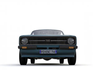 Escort Mk2 Station Wagon 1974 3D Model