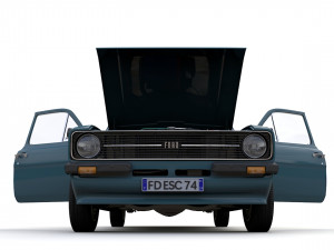 Escort Mk2 Station Wagon 1974 3D Model