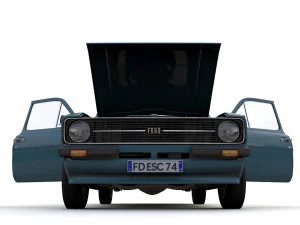 Escort Mk2 Station Wagon 1974 3D Model