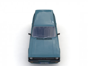 Escort Mk2 Station Wagon 1974 3D Model