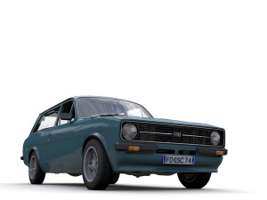 Escort Mk2 Station Wagon 1974 3D Model