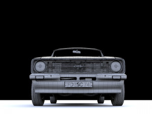 Escort Mk2 Station Wagon 1974 3D Model