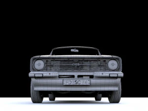 Escort Mk2 Station Wagon 1974 3D Model