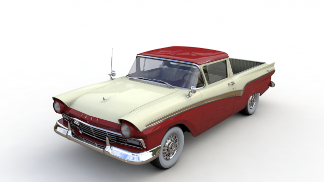 Ranchero 1957 3D Model .c4d .max .obj .3ds .fbx .stl .blend 