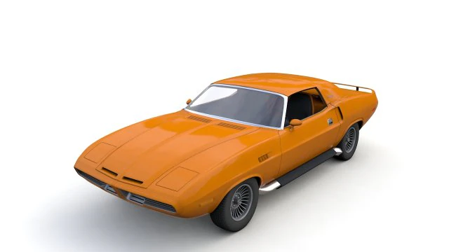 Dodge Diamante 1970 3D Model .c4d .max .obj .3ds .fbx .stl .blend 