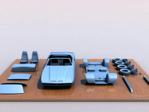 Dodge Diamante 1970 3D Print Model