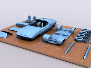 Dodge Diamante 1970 3D Print Model