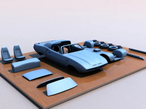 Dodge Diamante 1970 3D Print Model