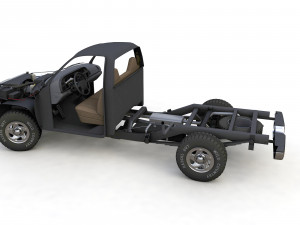 Dodge RAM 1500 V8 Single Cab 1995 3D 模型