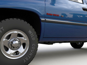 Dodge RAM 1500 V8 Single Cab 1995 3D 模型