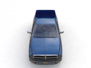 Dodge RAM 1500 V8 Single Cab 1995 3D 模型