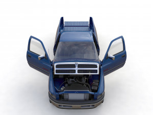 Dodge RAM 1500 V8 Single Cab 1995 3D 模型