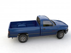 Dodge RAM 1500 V8 Single Cab 1995 3D 模型