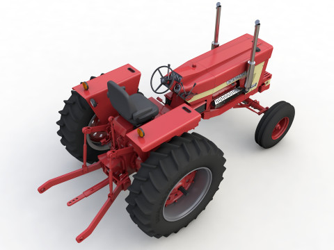International Harvester 1468 Tractor 1972 Model 3D
