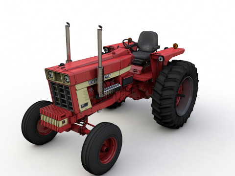 International Harvester 1468 Tractor 1972 Model 3D