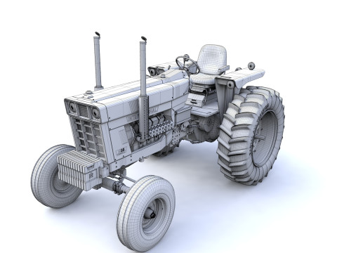 International Harvester 1468 Tractor 1972 Model 3D