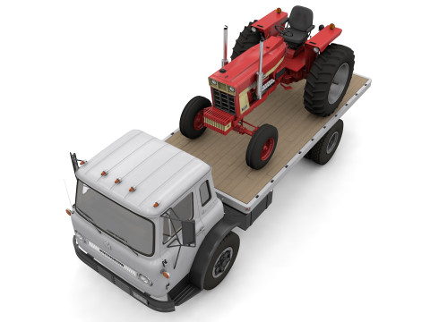 International Loadstar Truck 1963 and Int Harvester Tractor 1972 Modelo 3D