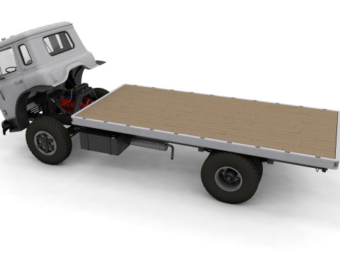 International Loadstar Truck 1963 and Int Harvester Tractor 1972 Modelo 3D