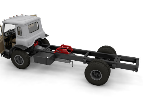 International Loadstar Truck 1963 and Int Harvester Tractor 1972 Modelo 3D