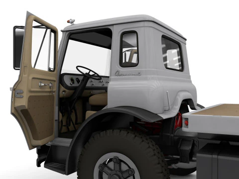 International Loadstar Truck 1963 and Int Harvester Tractor 1972 3D Model