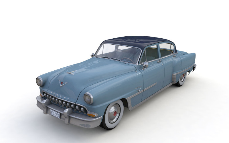 Desoto Firedome Sedan 1953 3D Модель .c4d .max .obj .3ds .fbx .stl .blend 