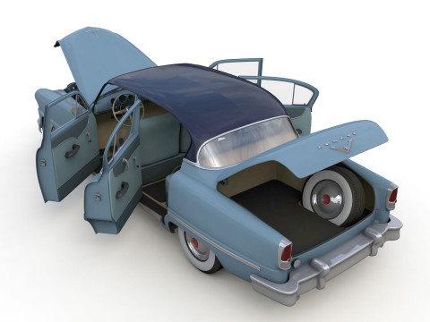 Desoto Firedome Sedan 1953 3D Модель