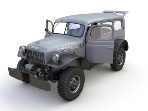 Dodge Power Wagon Carryall 1942 Modelo 3D