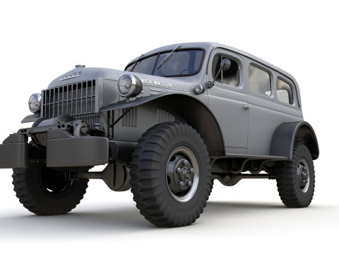 Dodge Power Wagon Carryall 1942 Modelo 3D