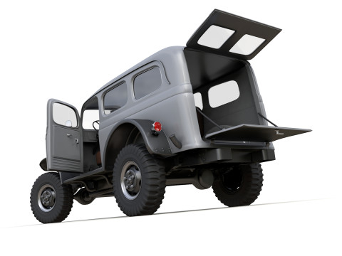 Dodge Power Wagon Carryall 1942 Modelo 3D