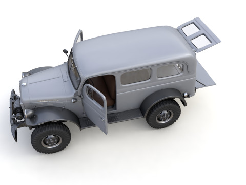 Dodge Power Wagon Carryall 1942 Modelo 3D