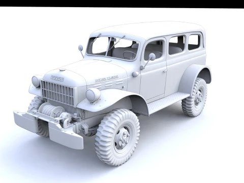 Dodge Power Wagon Borsone 1942 Modello 3D