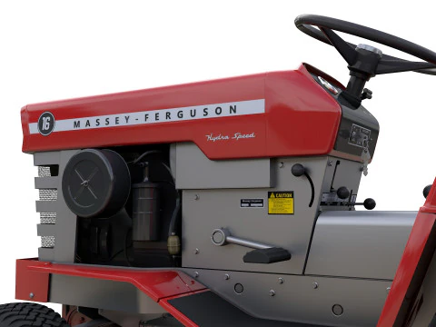 Газонный трактор Massey Ferguson 16 1975 г. 3D Модель