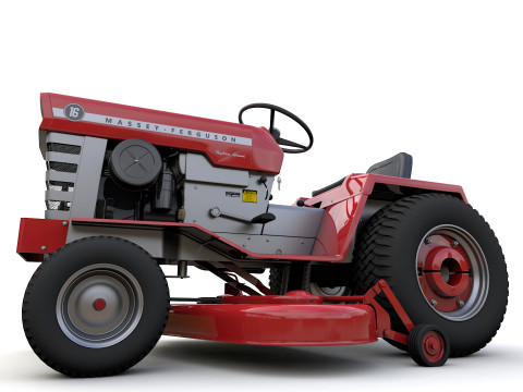Massey Ferguson 16 lawn Tractor 1975 Model 3D