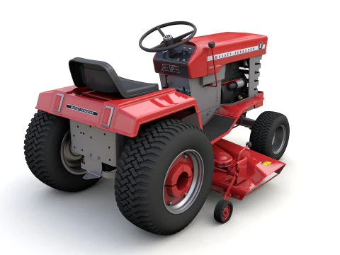 Газонный трактор Massey Ferguson 16 1975 г. 3D Модель