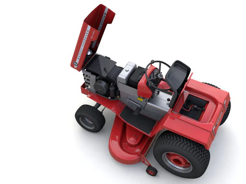 Газонный трактор Massey Ferguson 16 1975 г. 3D Модель