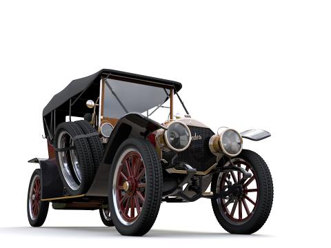 Mercedes 28 60 HP Phaeton 1911 3D Model