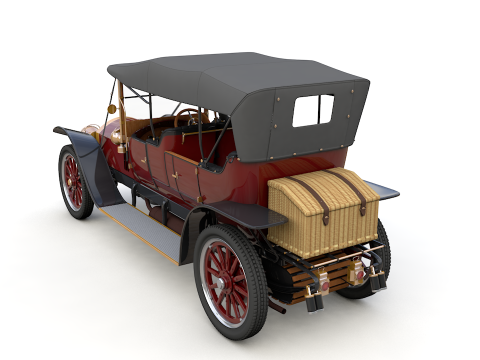 Mercedes 28 60 HP Phaeton 1911 3D Model