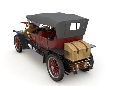 Mercedes 28 60 HP Phaeton 1911 3D Model