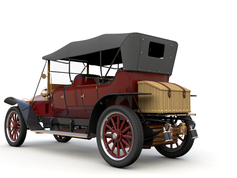 Mercedes 28 60 HP Phaeton 1911 3D Model