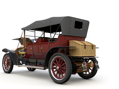 Mercedes 28 60 HP Phaeton 1911 3D Model