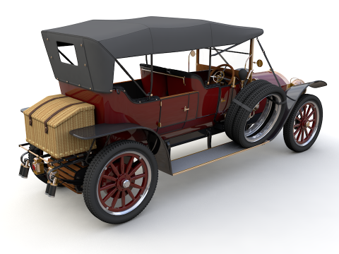 Mercedes 28 60 HP Phaeton 1911 3D Model