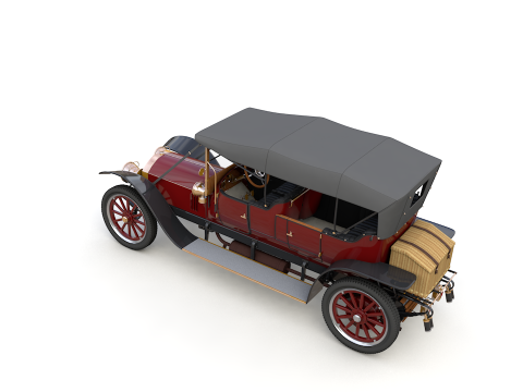 Mercedes 28 60 HP Phaeton 1911 3D Model