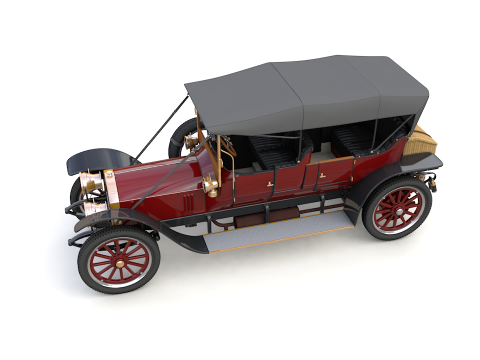 Mercedes 28 60 HP Phaeton 1911 3D Model
